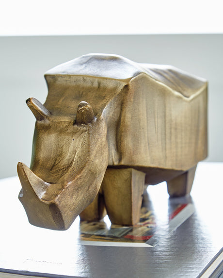 Gentwell Antique Gold Finish Sculpture by Ashley at Eve Furniture