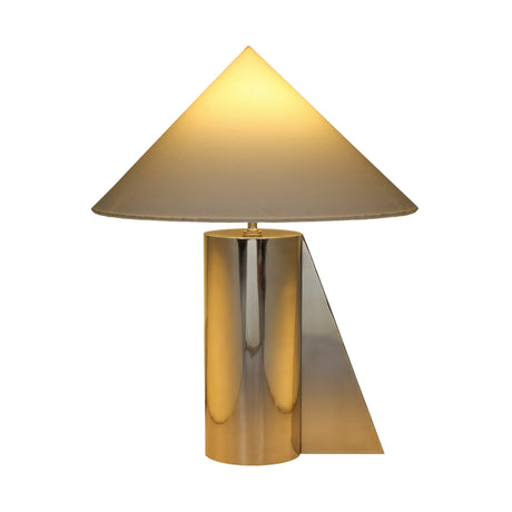 Geo Angled Chrome Table Lamp by TOV Furniture at Eve Furniture