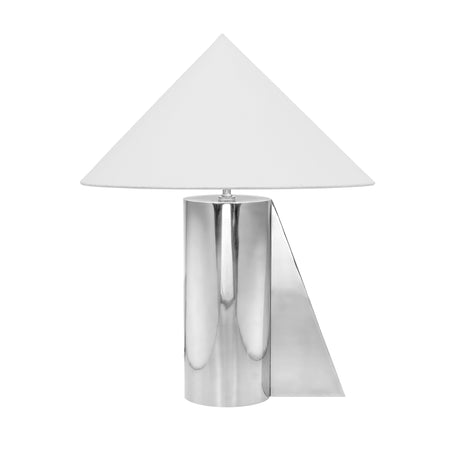 Geo Angled Chrome Table Lamp by TOV Furniture at Eve Furniture