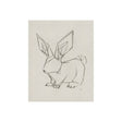 Geo Bunny by Mercana Studio a Hand Embellished Textured Canvas by Mercana at Eve Furniture