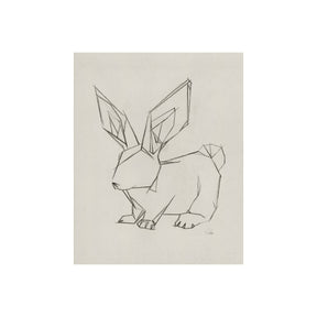 Geo Bunny by Mercana Studio a Hand Embellished Textured Canvas by Mercana at Eve Furniture