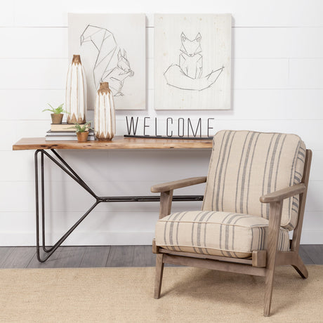 Geo Fox by Mercana Studio a Hand Embellished Textured Canvas by Mercana at Eve Furniture
