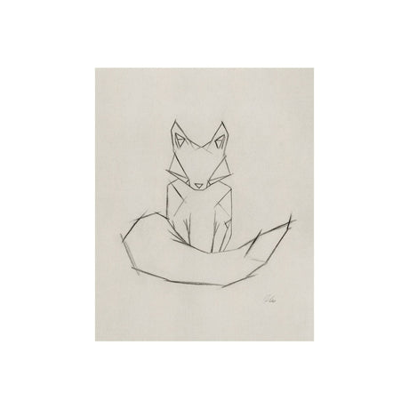 Geo Fox by Mercana Studio a Hand Embellished Textured Canvas by Mercana at Eve Furniture