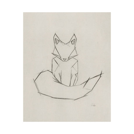 Geo Fox by Mercana Studio a Hand Embellished Textured Canvas by Mercana at Eve Furniture