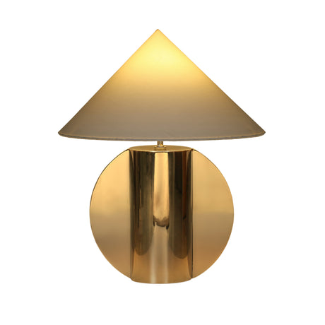 Geo Semi-Circled Chrome Table Lamp by TOV Furniture at Eve Furniture