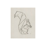 Geo Squirrel by Mercana Studio a Hand Embellished Textured Canvas by Mercana at Eve Furniture