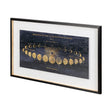 Geography of the Heavens II Blue Gold Hand Embellished Framed Art Print Matted under Glass by Mercana at Eve Furniture