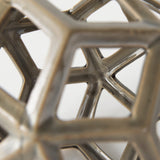Geom 7.1L x 7.1W x 7.1H Tan Ceramic Geometric Object by Mercana at Eve Furniture