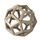 Geom 7.1L x 7.1W x 7.1H Tan Ceramic Geometric Object by Mercana at Eve Furniture