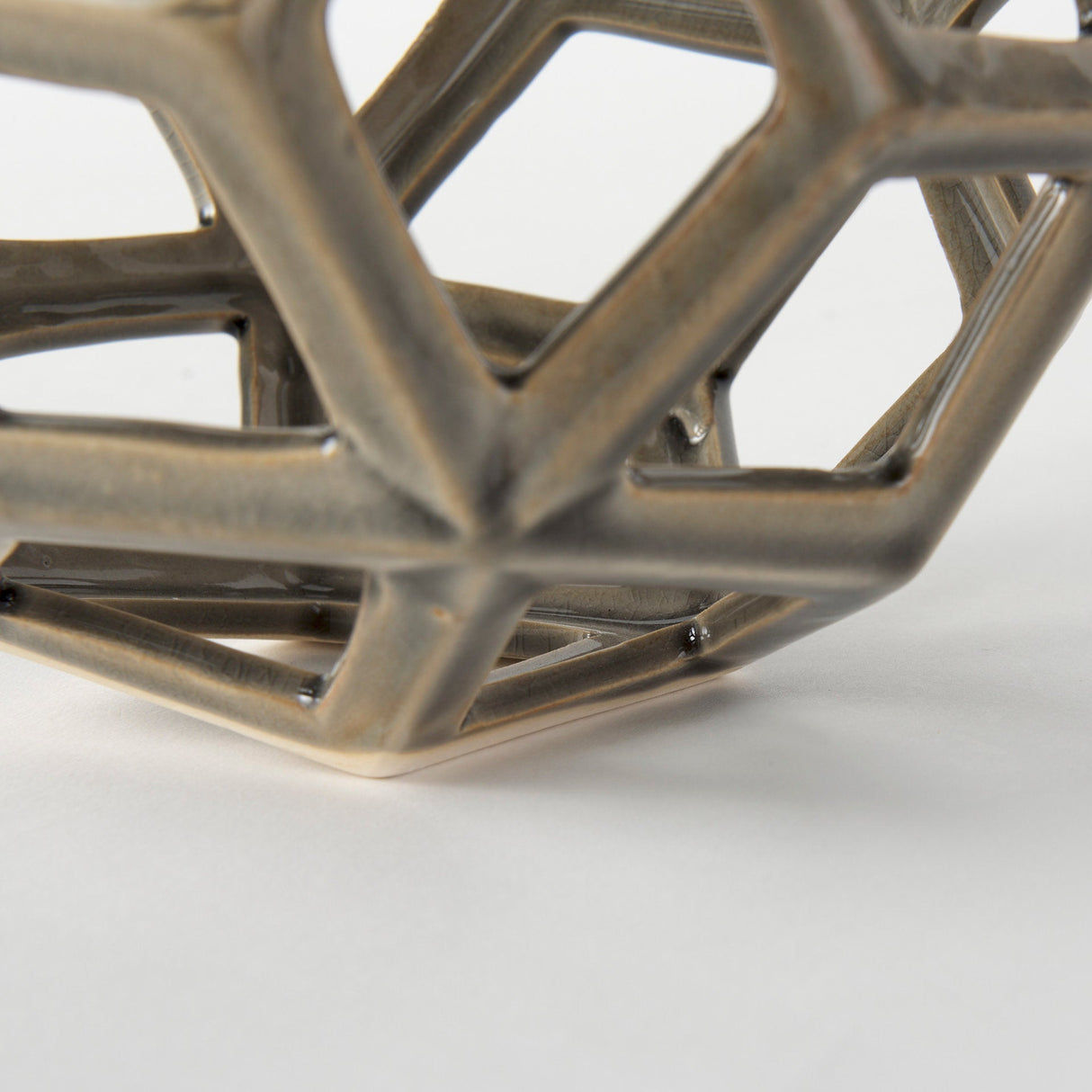 Geom Tan Ceramic Geometric Object by Mercana at Eve Furniture