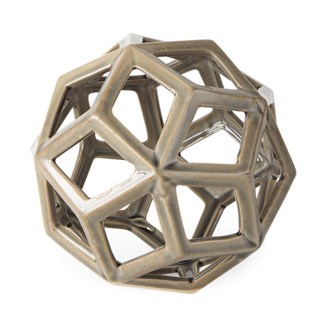 Geom Tan Ceramic Geometric Object by Mercana at Eve Furniture