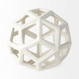 Geom White Ceramic Geometric Object by Mercana at Eve Furniture