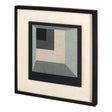 Geometric Perspective I by June Vess a Hand Embellished Textured Framed Decograph Art Print by Mercana at Eve Furniture