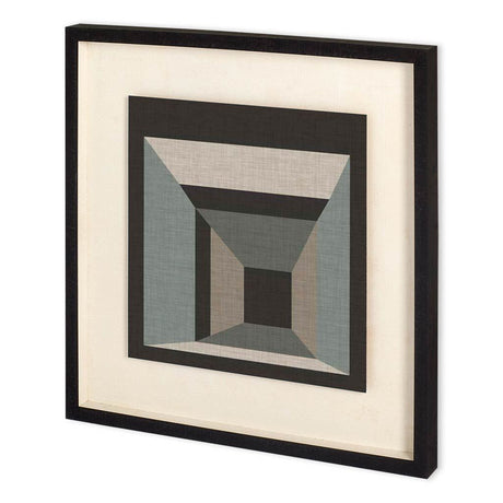 Geometric Perspective III by June Vess a Hand Embellished Textured Framed Decograph Art Print by Mercana at Eve Furniture