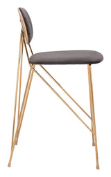Georges Gray & Gold Counter Stool (Set of 2) by Zuomod at Eve Furniture