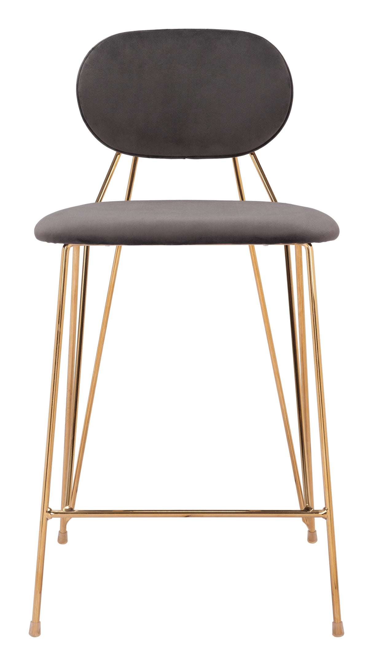 Georges Gray & Gold Counter Stool (Set of 2) by Zuomod at Eve Furniture