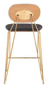 Georges Gray & Gold Counter Stool (Set of 2) by Zuomod at Eve Furniture