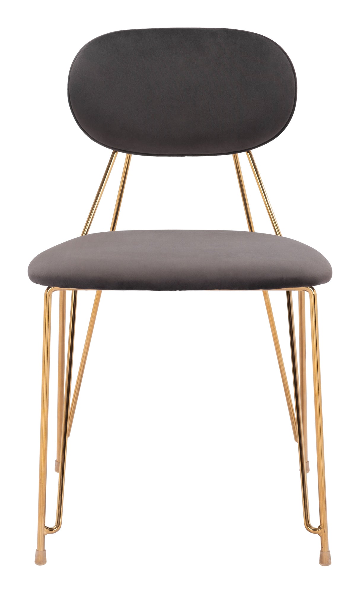 Georges Gray & Gold Dining Chair (Set of 2) by Zuomod at Eve Furniture