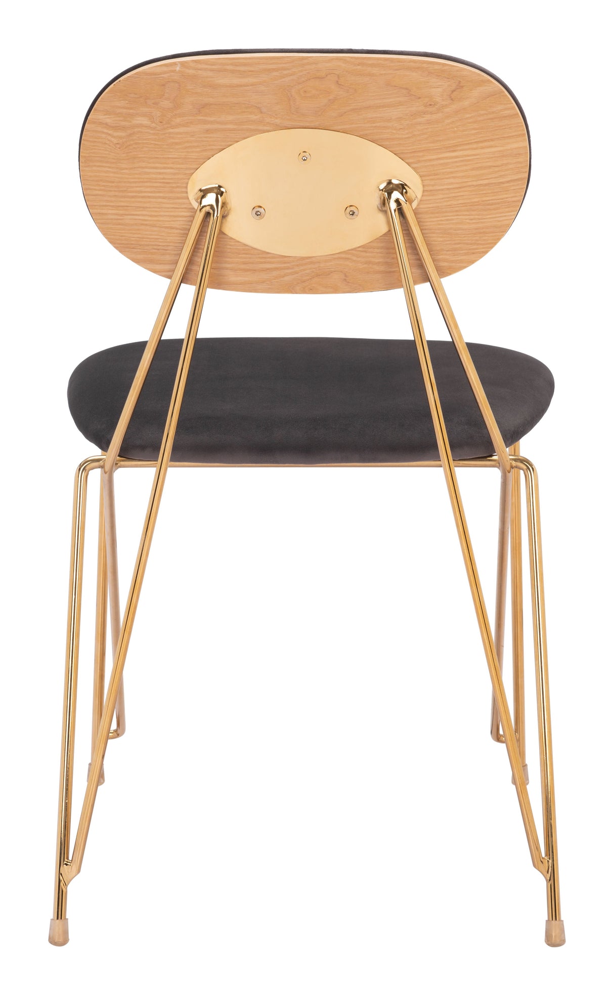 Georges Gray & Gold Dining Chair (Set of 2) by Zuomod at Eve Furniture