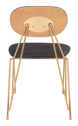 Georges Gray & Gold Dining Chair (Set of 2) by Zuomod at Eve Furniture