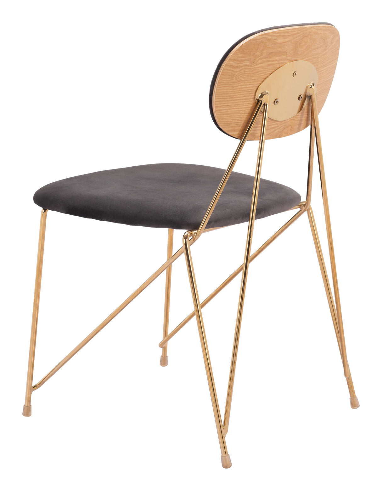 Georges Gray & Gold Dining Chair (Set of 2) by Zuomod at Eve Furniture