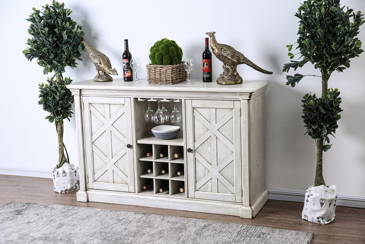 Georgia Antique White Server by Furniture of America at Eve Furniture