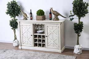 Georgia Antique White Server by Furniture of America at Eve Furniture