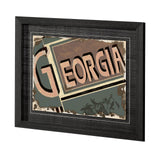 Georgia by Alarm a Hand Embellished Textured Framed Art Print by Mercana at Eve Furniture