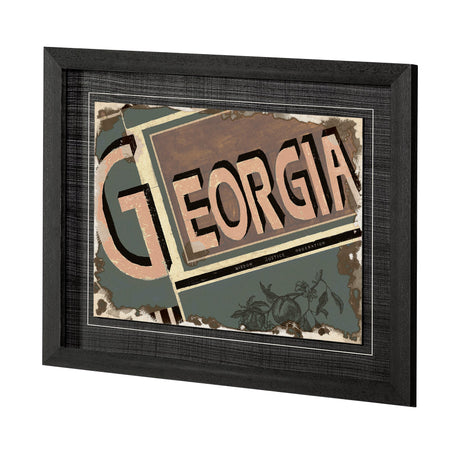 Georgia by Alarm a Hand Embellished Textured Framed Art Print by Mercana at Eve Furniture