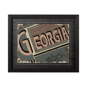 Georgia by Alarm a Hand Embellished Textured Framed Art Print by Mercana at Eve Furniture