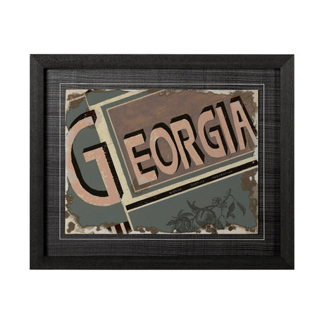 Georgia by Alarm a Hand Embellished Textured Framed Art Print by Mercana at Eve Furniture