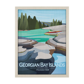 Georgian Bay Islands GO by Mercana Studio Textured Framed Artwork Matted by Mercana at Eve Furniture