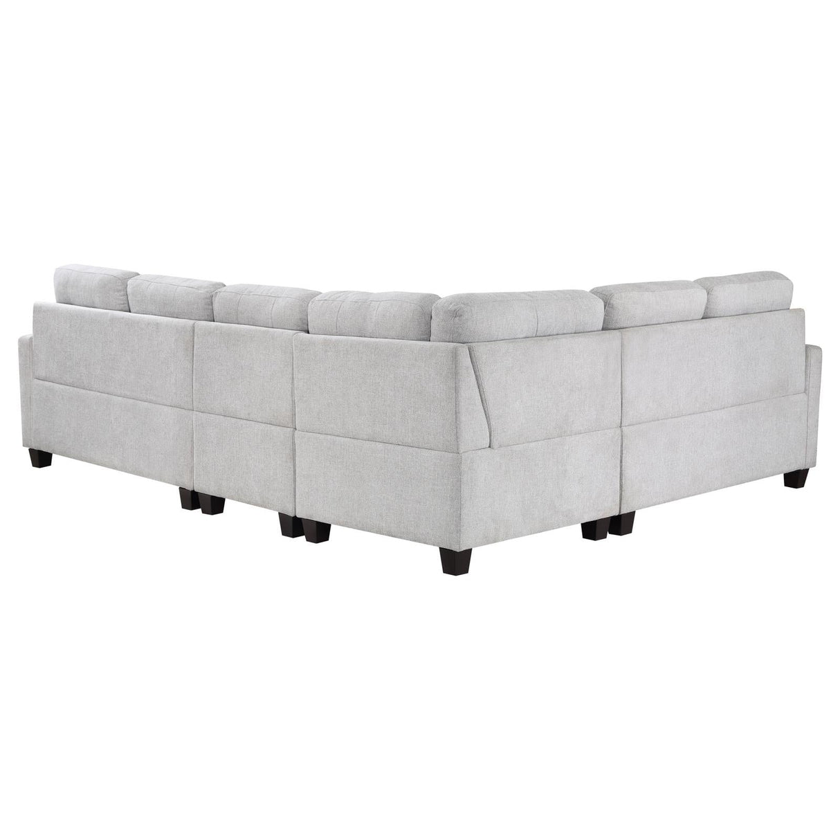 Georgina 4-piece Upholstered Modular Sectional Sofa Steel Beige