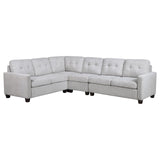 Georgina Beige 4-piece Upholstered Modular Sectional Sofa by Coaster at Eve Furniture