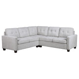 Georgina Beige Beige 3-Piece Sectional Sofa by Coaster at Eve Furniture