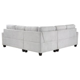 Georgina Beige Beige 3-Piece Sectional Sofa by Coaster at Eve Furniture