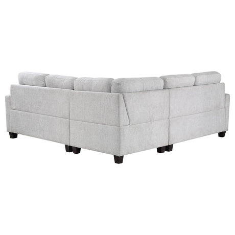 Georgina Beige Beige 3-Piece Sectional Sofa by Coaster at Eve Furniture