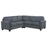 Georgina Steel Gray 3-Piece Sectional Sofa by Coaster at Eve Furniture