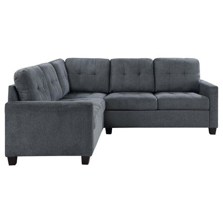 Georgina Steel Gray 3-Piece Sectional Sofa by Coaster at Eve Furniture