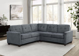 Georgina Steel Gray 3-Piece Sectional Sofa by Coaster at Eve Furniture