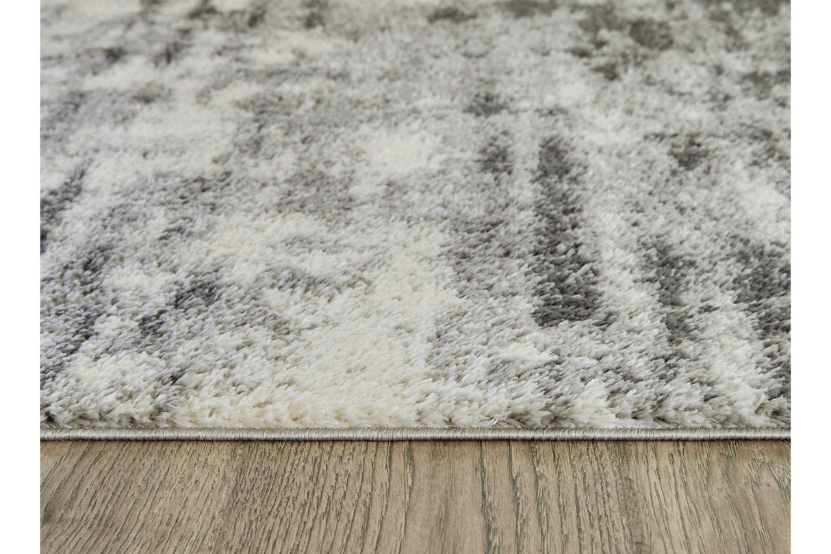 Gerdie Cream/Gray Large Rug by Ashley at Eve Furniture
