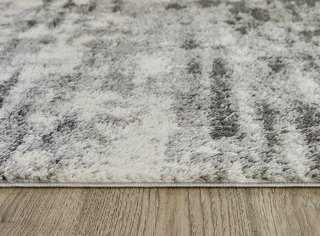 Gerdie Cream/Gray Large Rug by Ashley at Eve Furniture