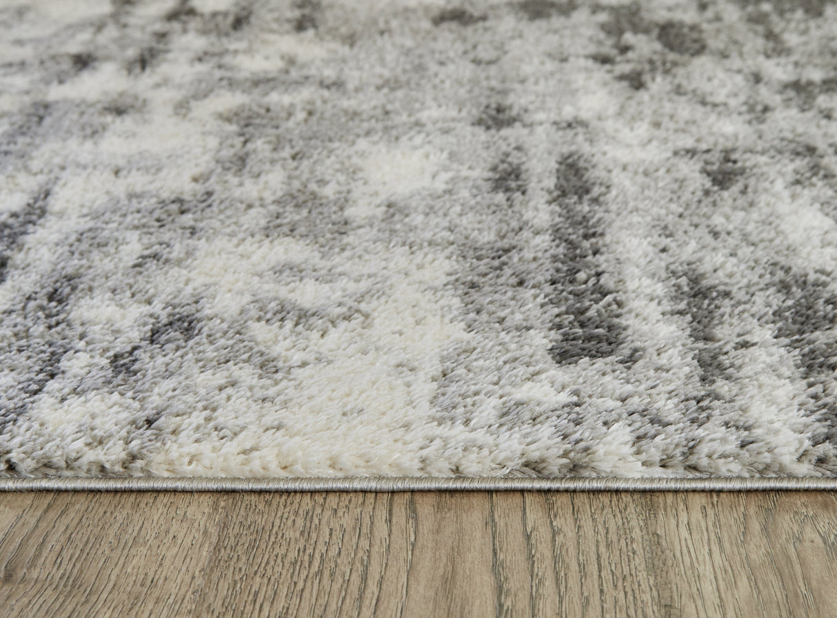 Gerdie Cream/Gray Medium Rug by Ashley at Eve Furniture