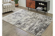 Gerdie Cream/Gray Medium Rug by Ashley at Eve Furniture