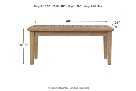 Gerianne Grayish Brown Coffee Table by Ashley at Eve Furniture