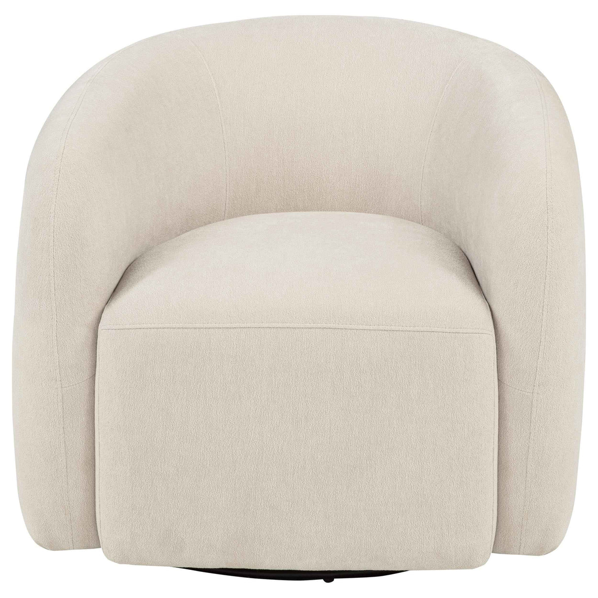 Gerley Beige Chenille Upholstered Swivel Accent Chair by Coaster at Eve Furniture
