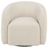 Gerley Beige Chenille Upholstered Swivel Accent Chair by Coaster at Eve Furniture