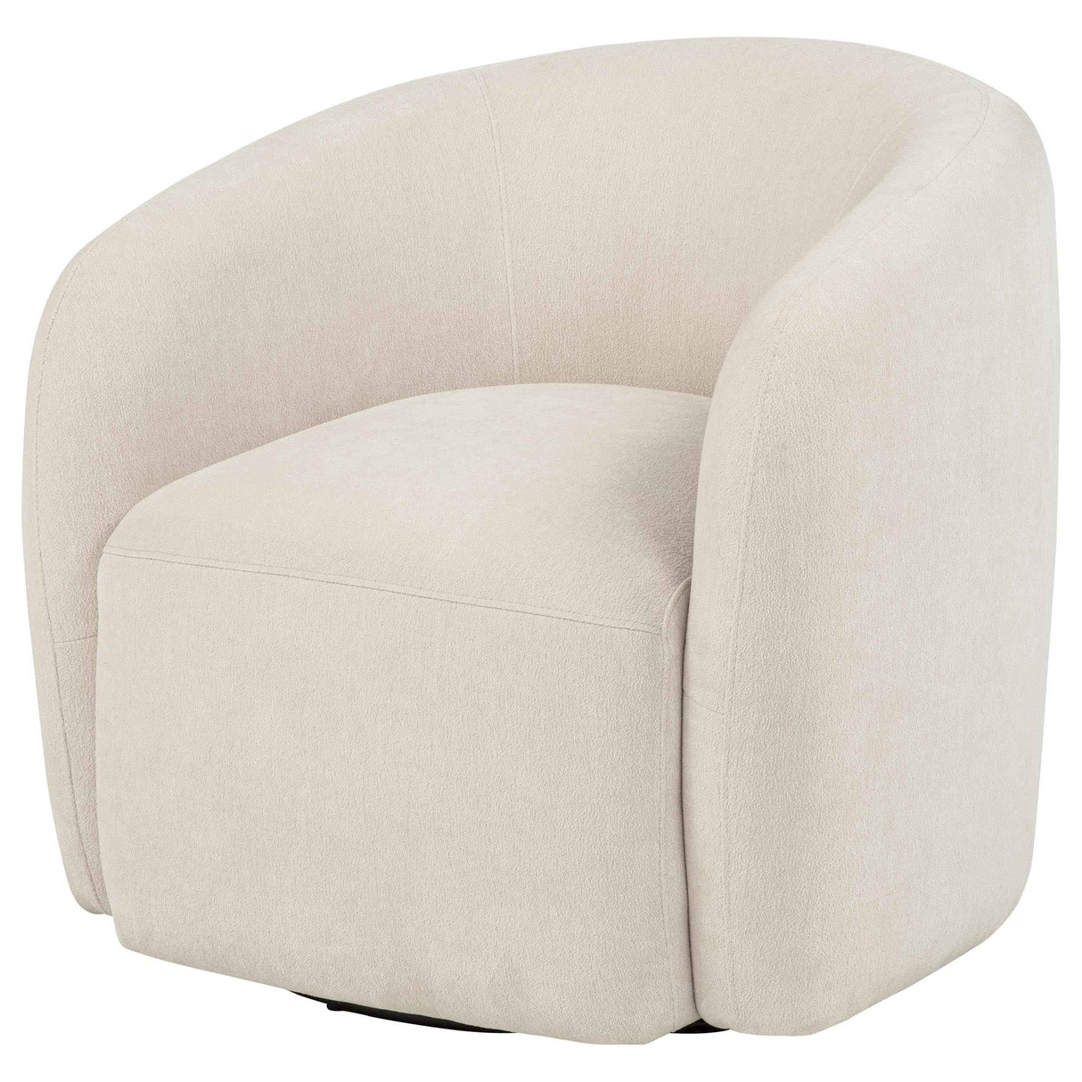 Gerley Beige Chenille Upholstered Swivel Accent Chair by Coaster at Eve Furniture