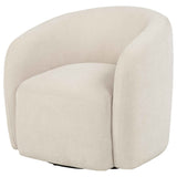 Gerley Beige Chenille Upholstered Swivel Accent Chair by Coaster at Eve Furniture