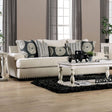 Germaine Ivory Sofa by Furniture of America at Eve Furniture